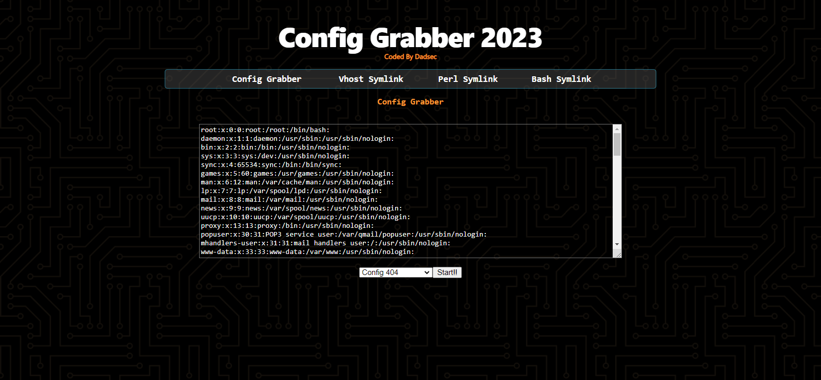 Config Grabber